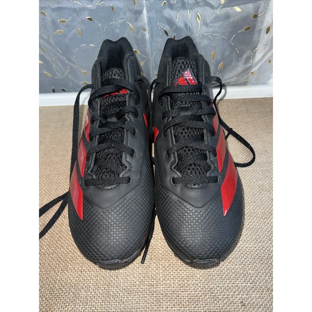 Adidas Mens Adizero Impact .2 MD Football Cleats Black & Red IF5102 Size 7